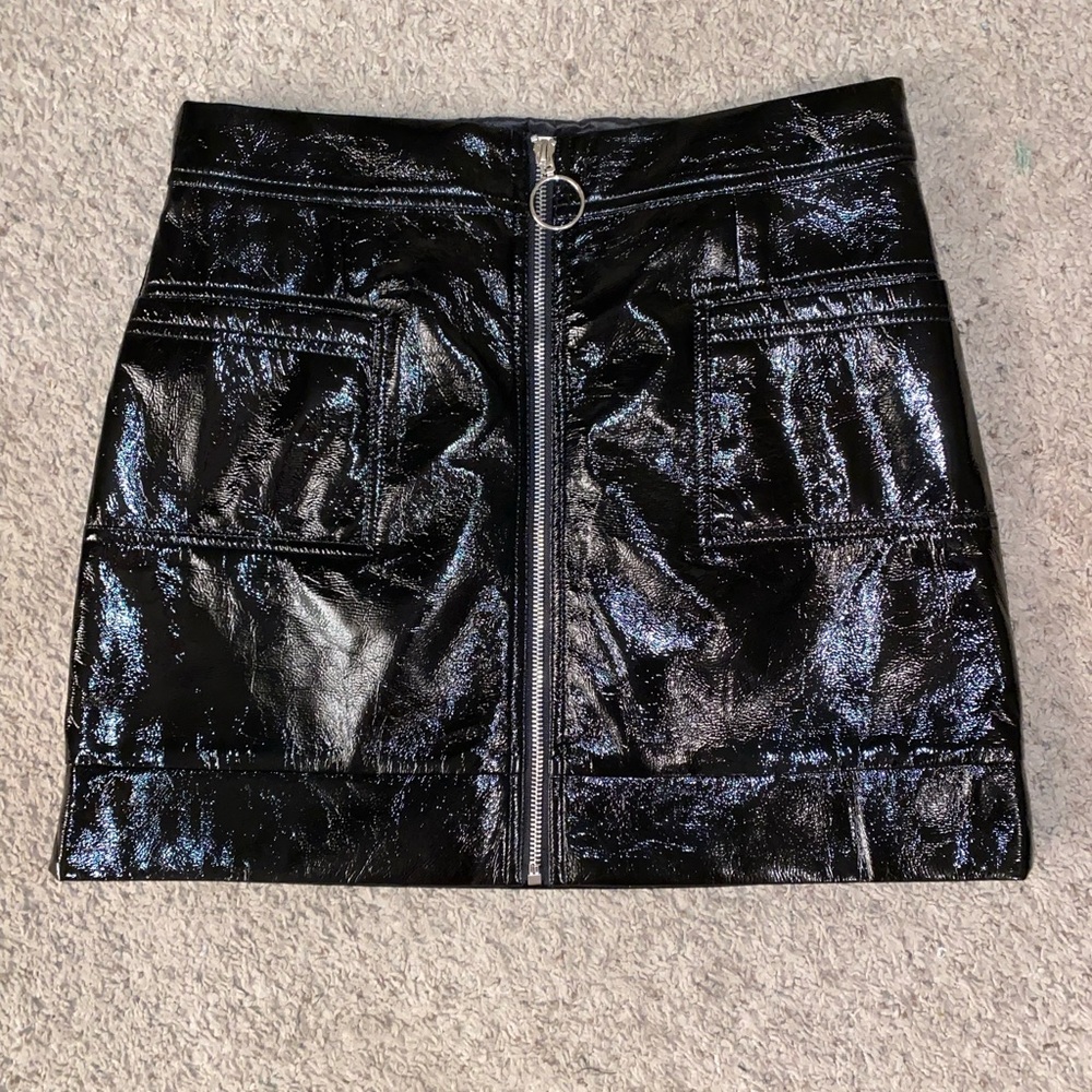 Faux Leather Skirt (NWOT)